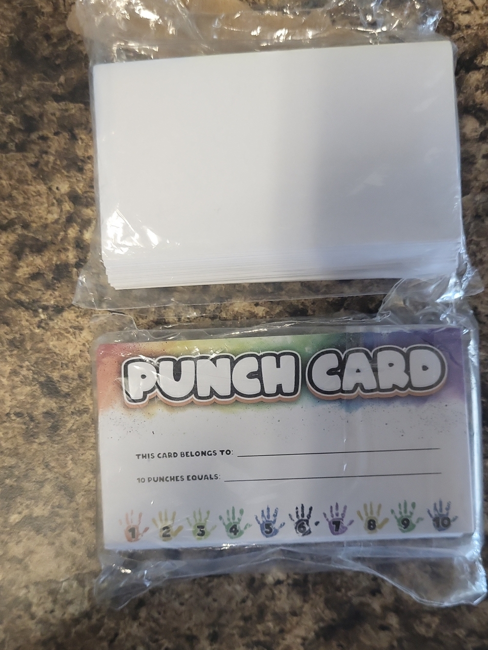 Multicolor Punch Cards (Pack)